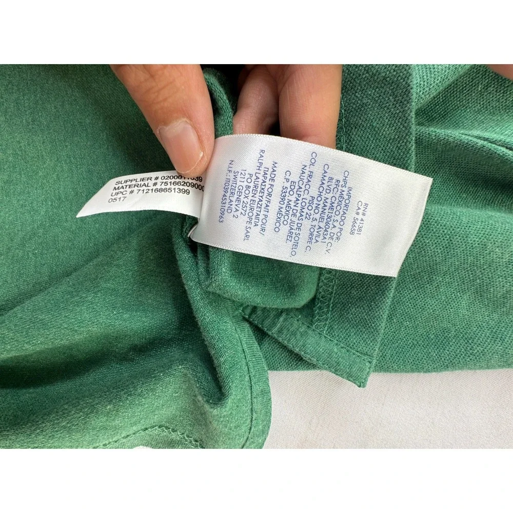 Chaps Mens Big &‎ Tall Stretch Polo Shirt Green Heather 2XB Preppy Old Money NWT